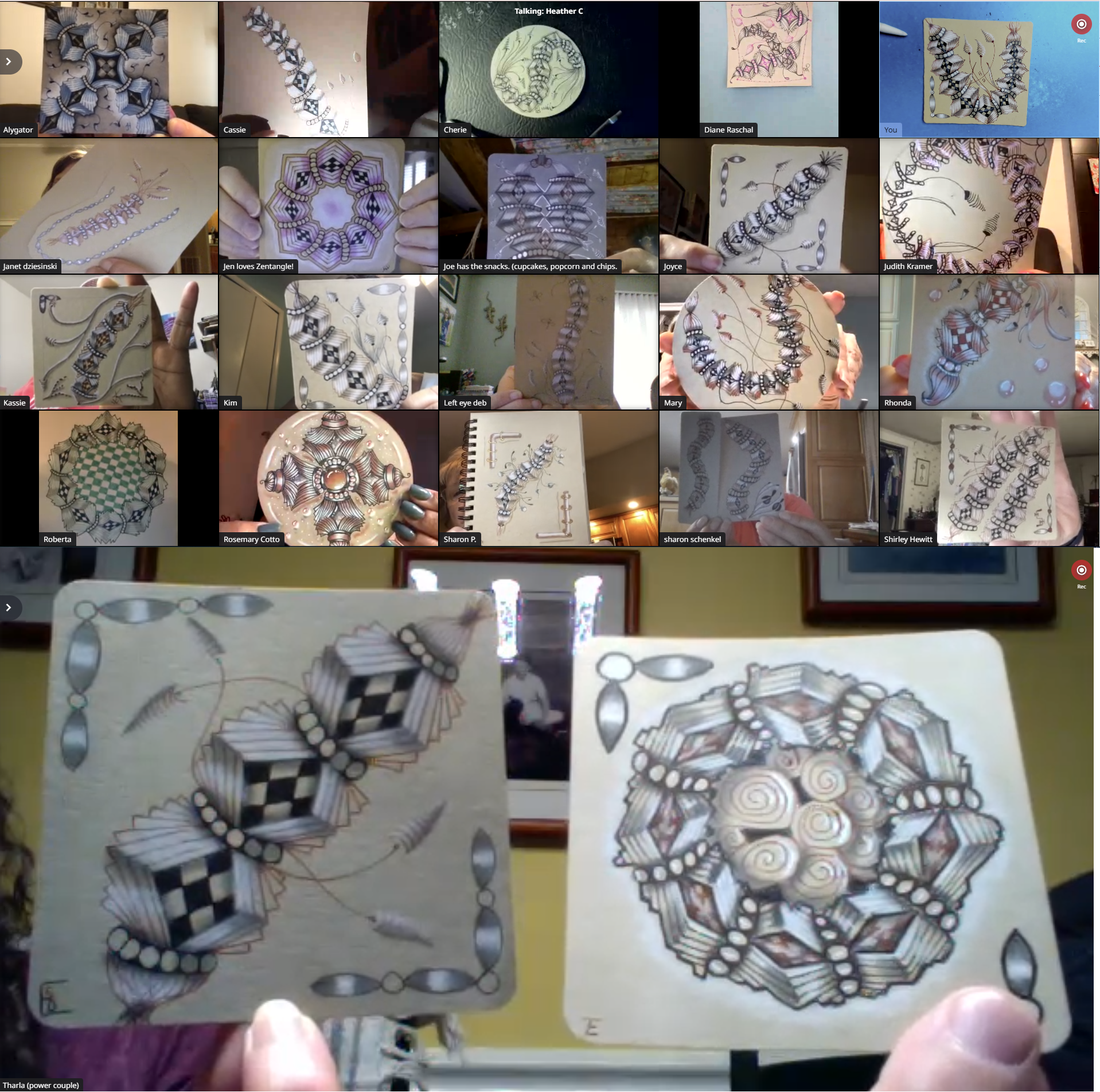 Tanguluing Chiaroscuro Tangling | Class Recap – Tangle Addicts
